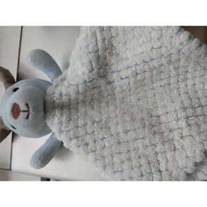 Okie Dokie baby hand puppet bunny plushie lt. blue
